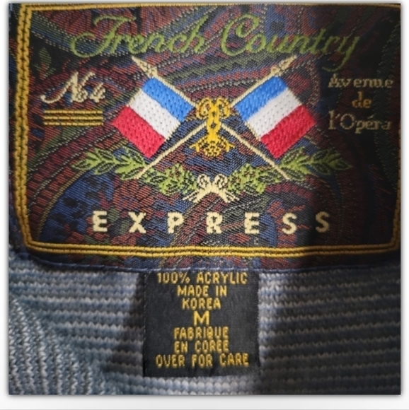 French Country Express Aztec design pull over hoodie size medium - Picture 5 of 6
